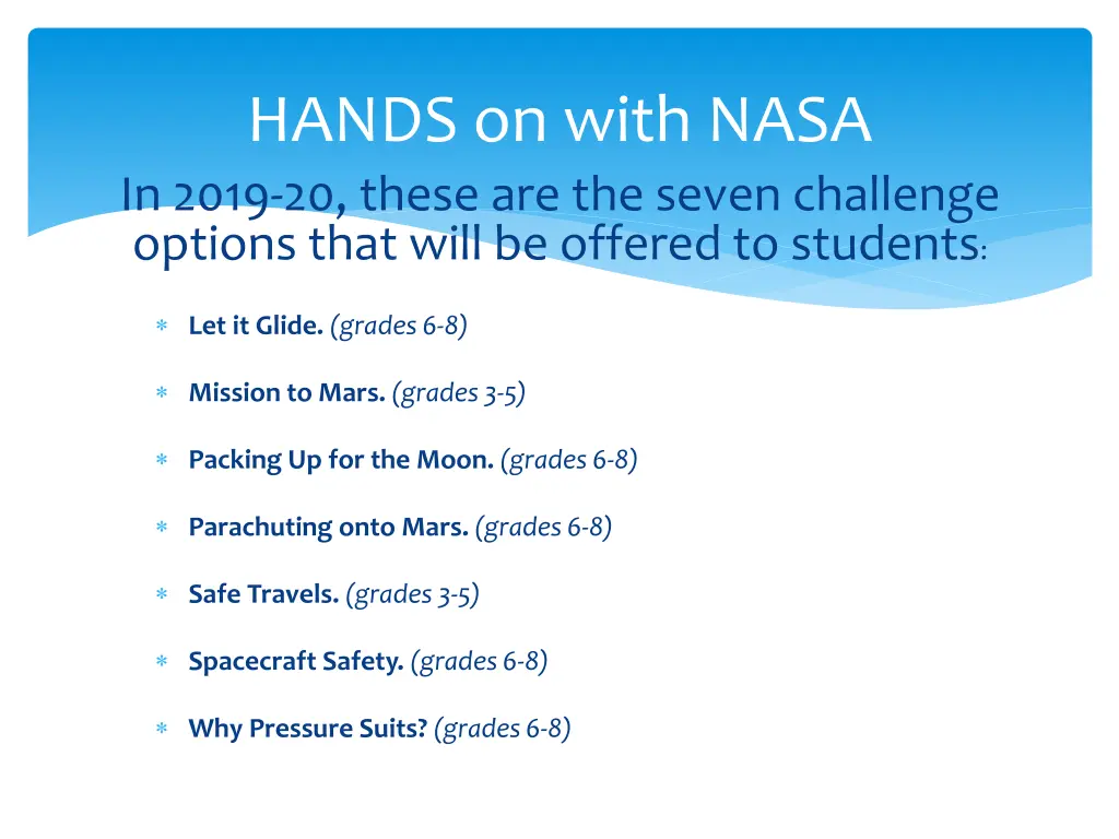 hands on with nasa