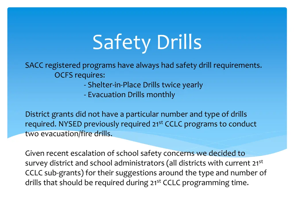safety drills