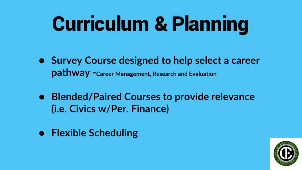 curriculum planning