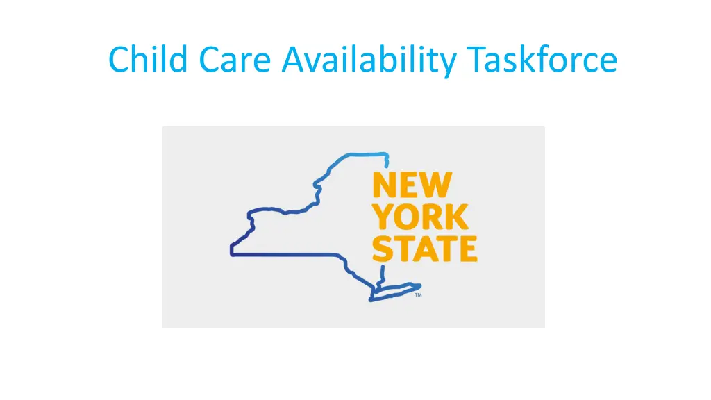 child care availability taskforce
