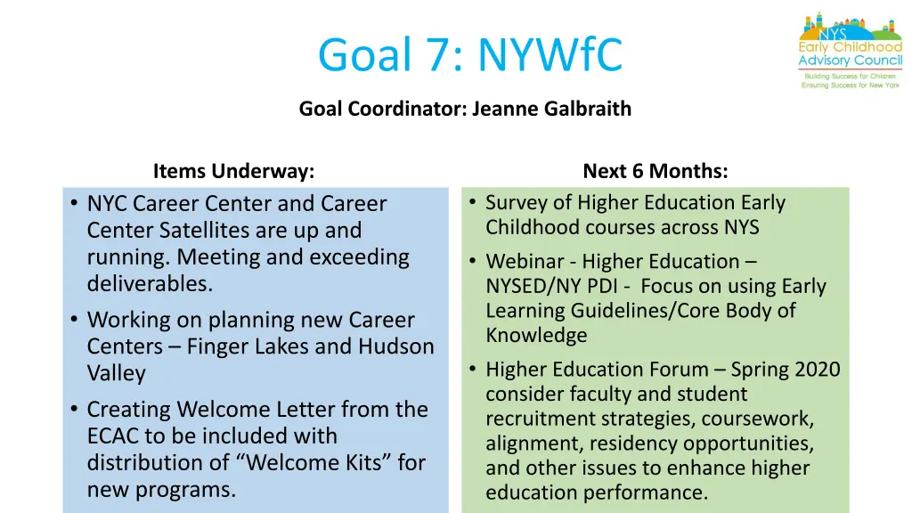 goal 7 nywfc