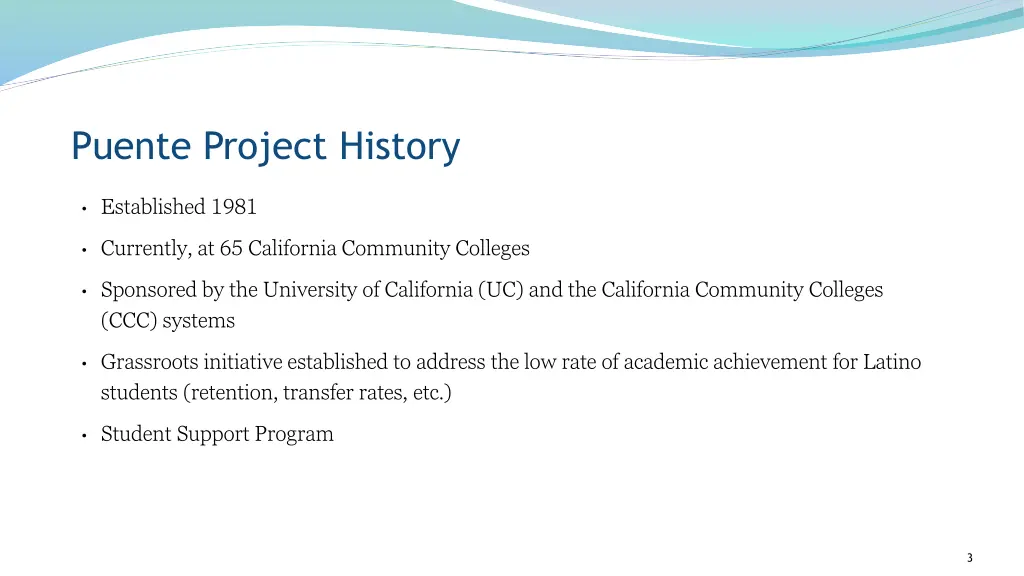 puente project history