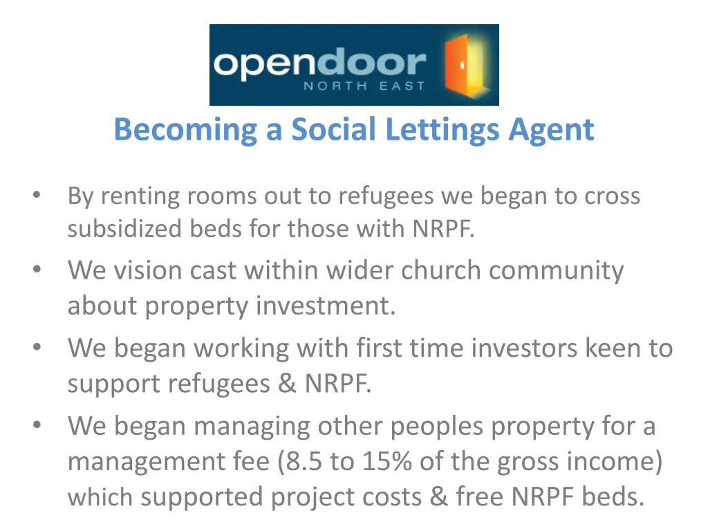 becoming a social lettings agent