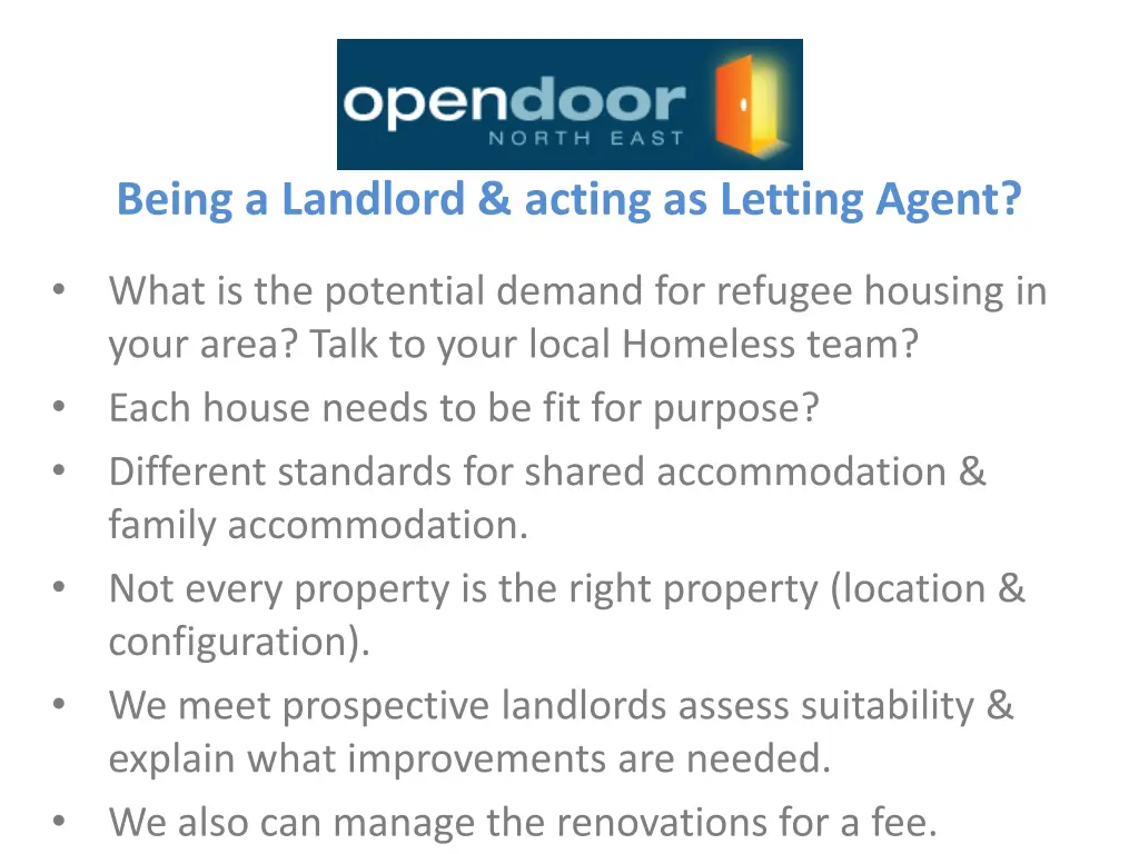 being a landlord acting as letting agent