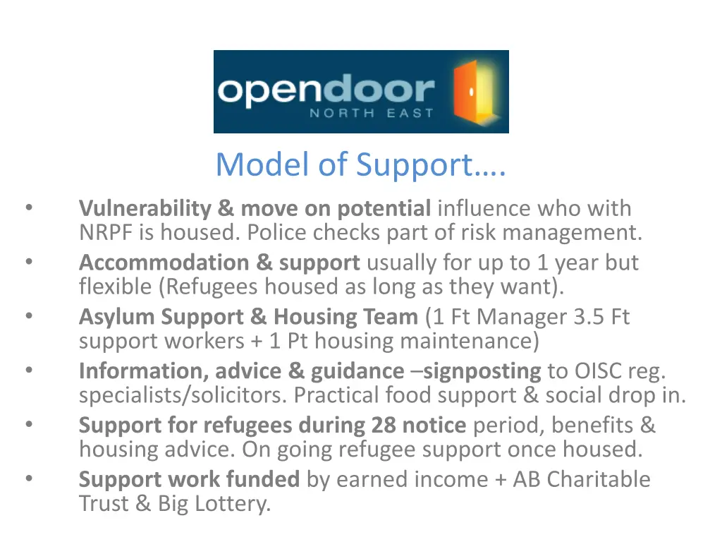 model of support vulnerability move on potential