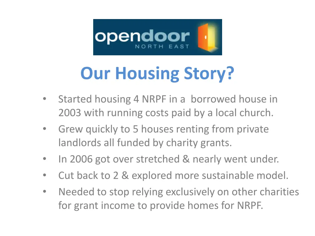 our housing story