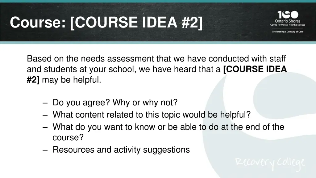 course course idea 2