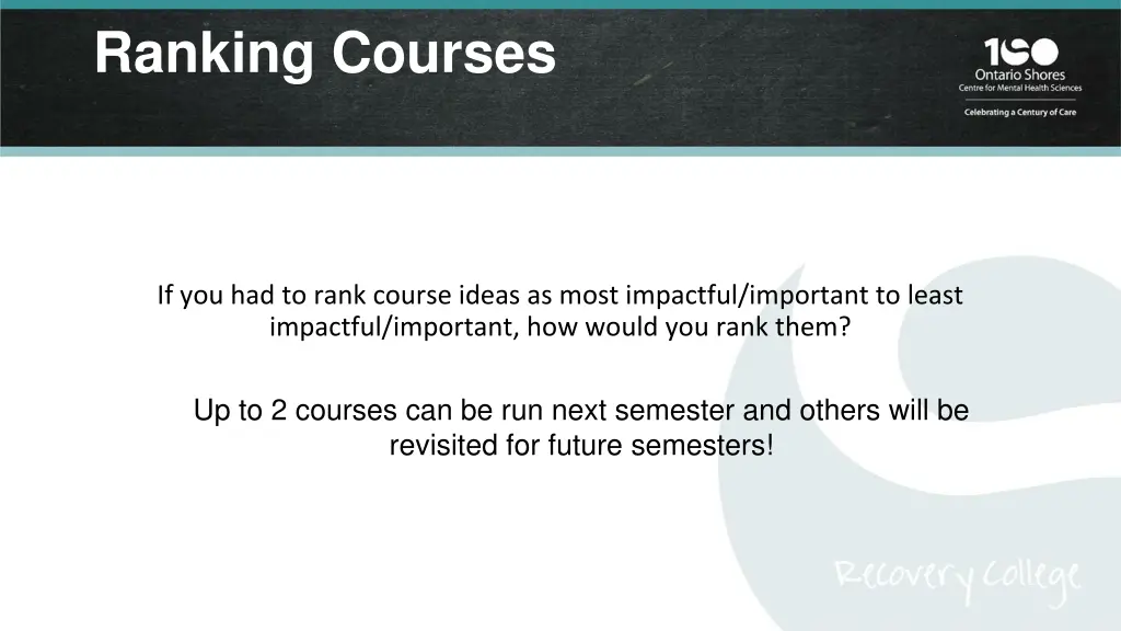 ranking courses