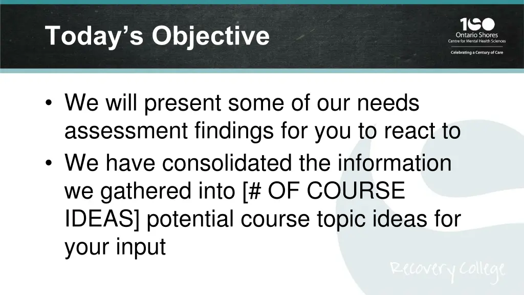 today s objective