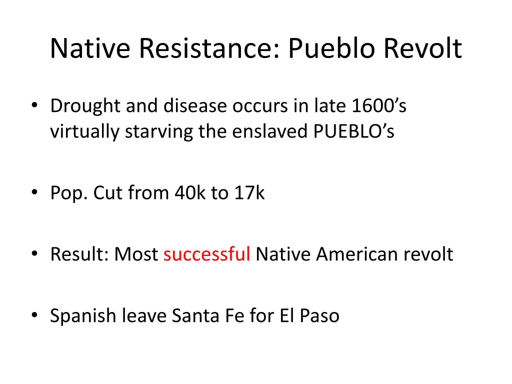 native resistance pueblo revolt