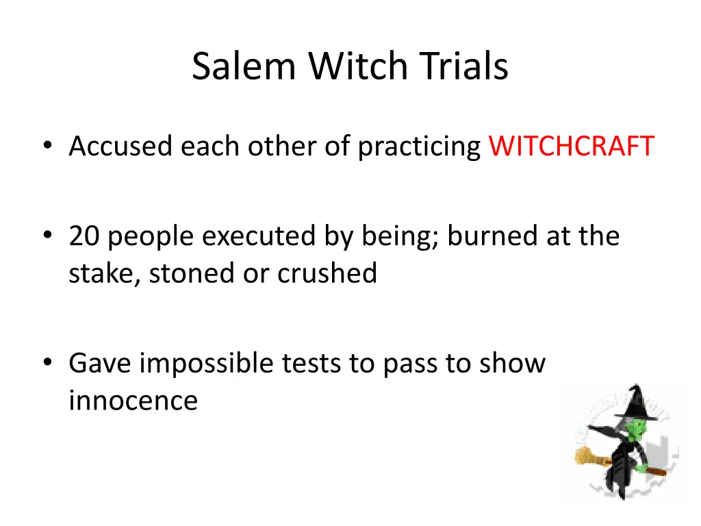salem witch trials