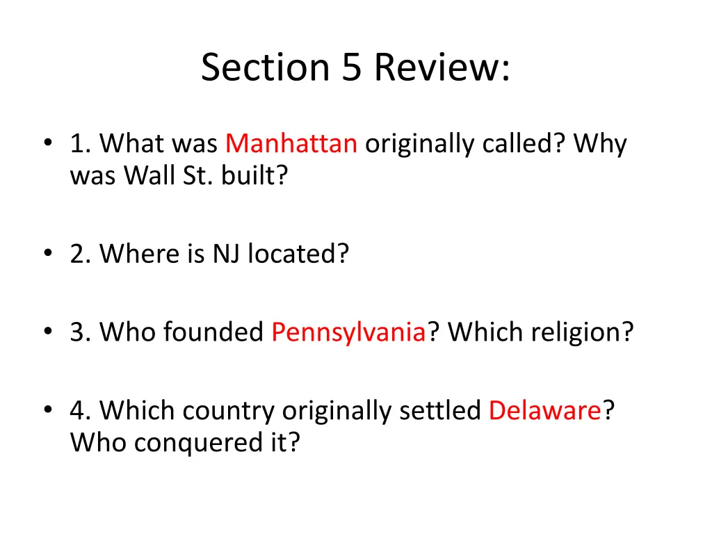 section 5 review