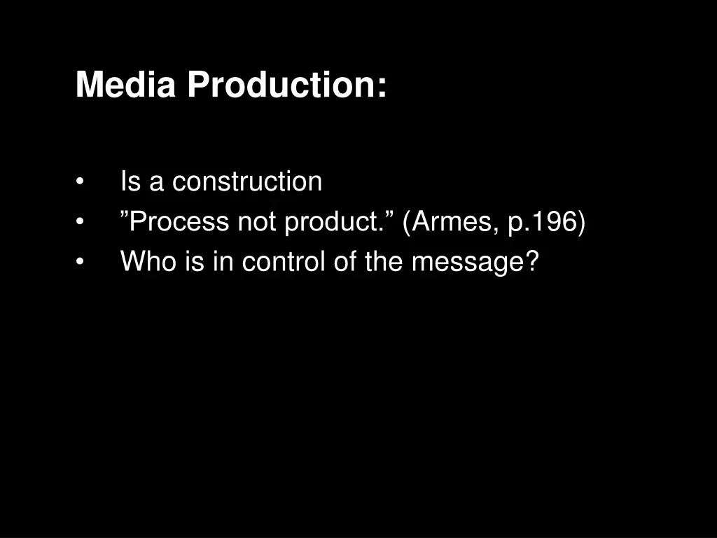 media production 2