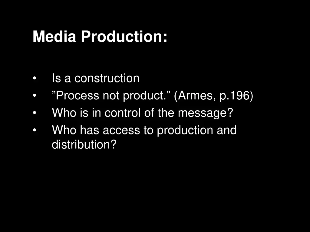 media production 3