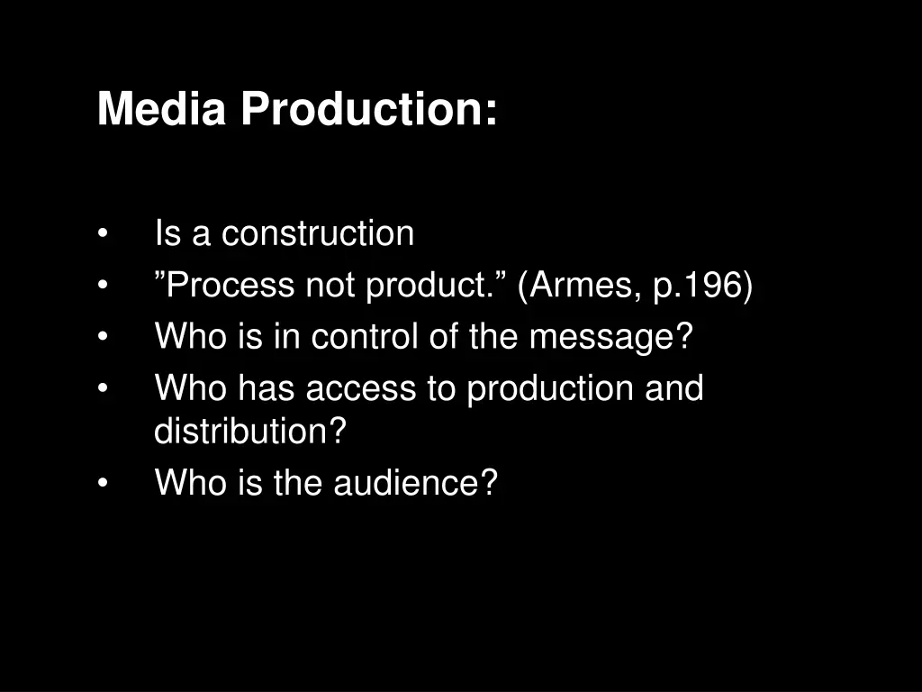 media production 4