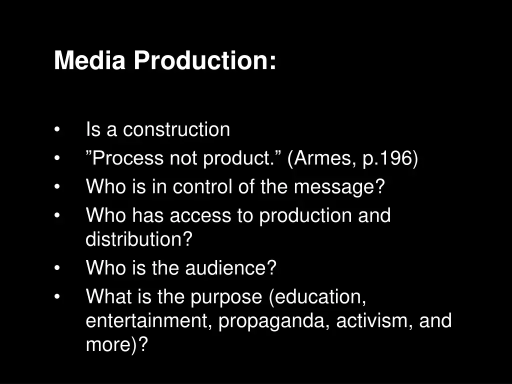media production 5