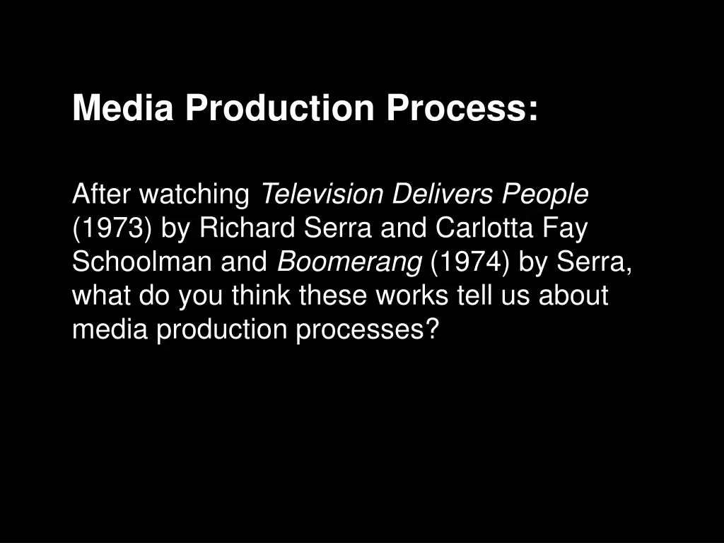 media production process