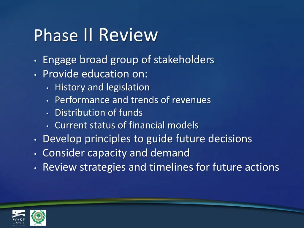 phase ii review