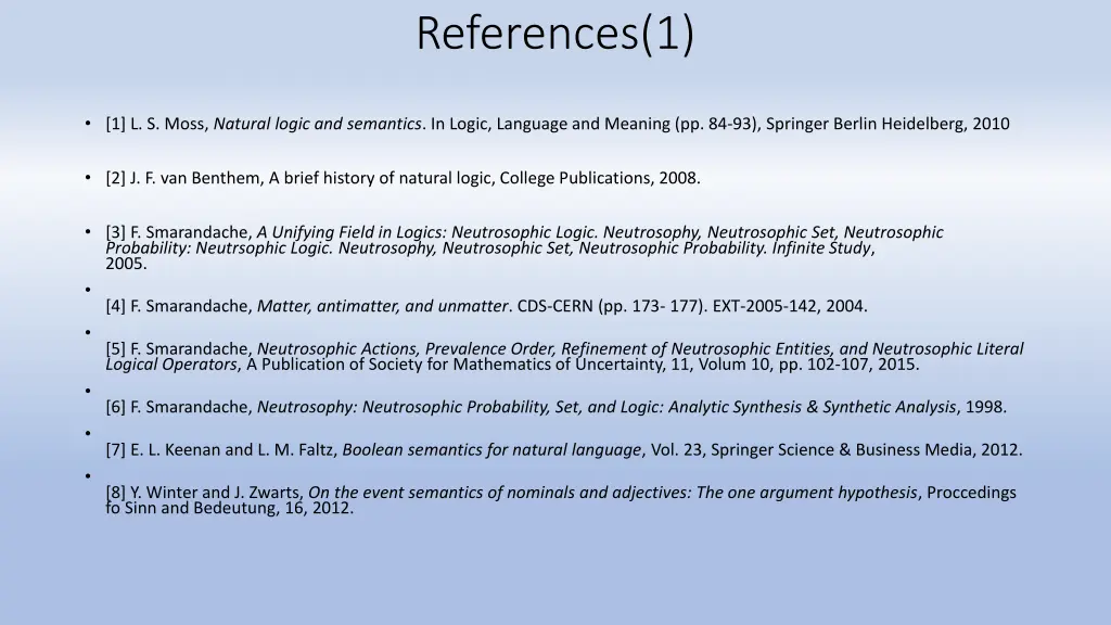 references 1
