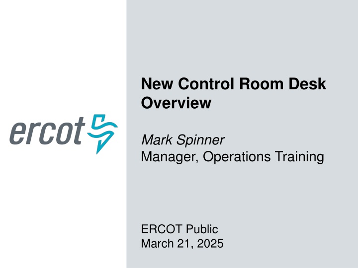new control room desk overview