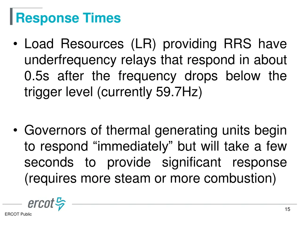 response times