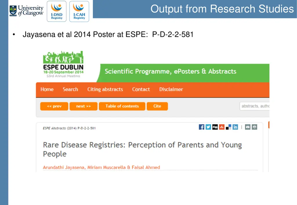 output from research studies 2