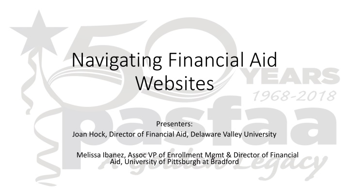 navigating financial aid websites