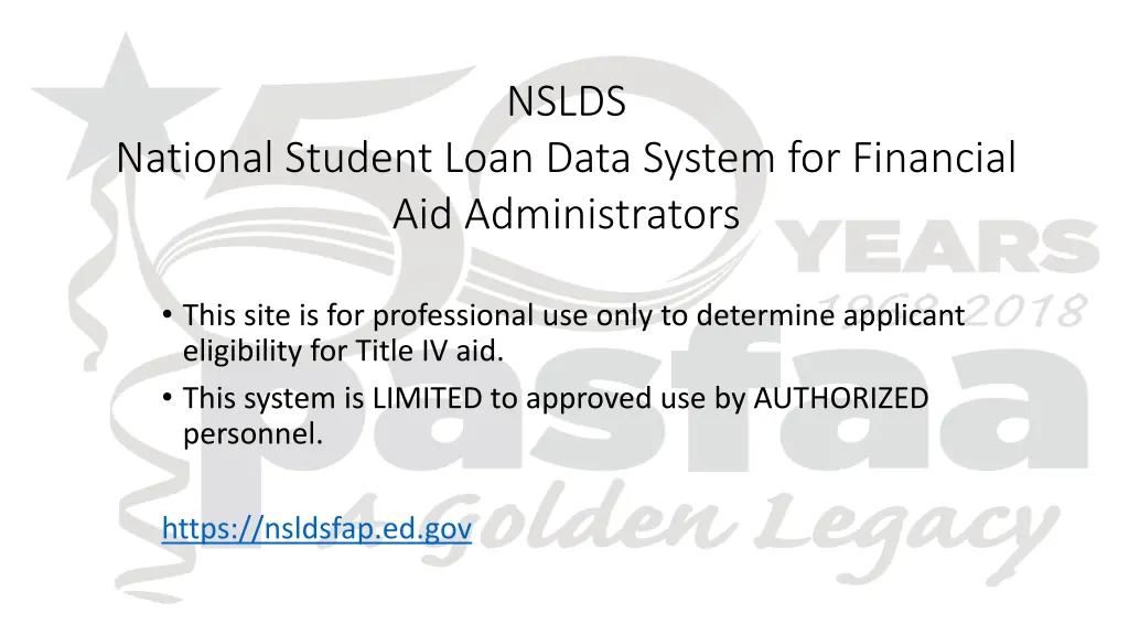 nslds 1