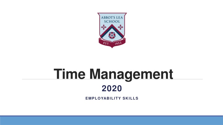 time management 2020