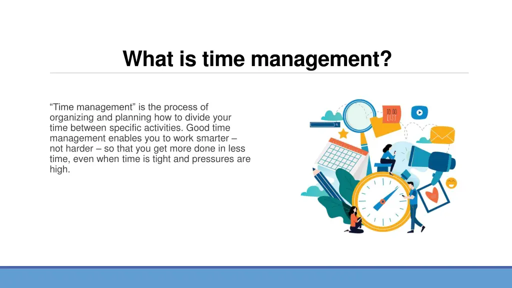 what is time management