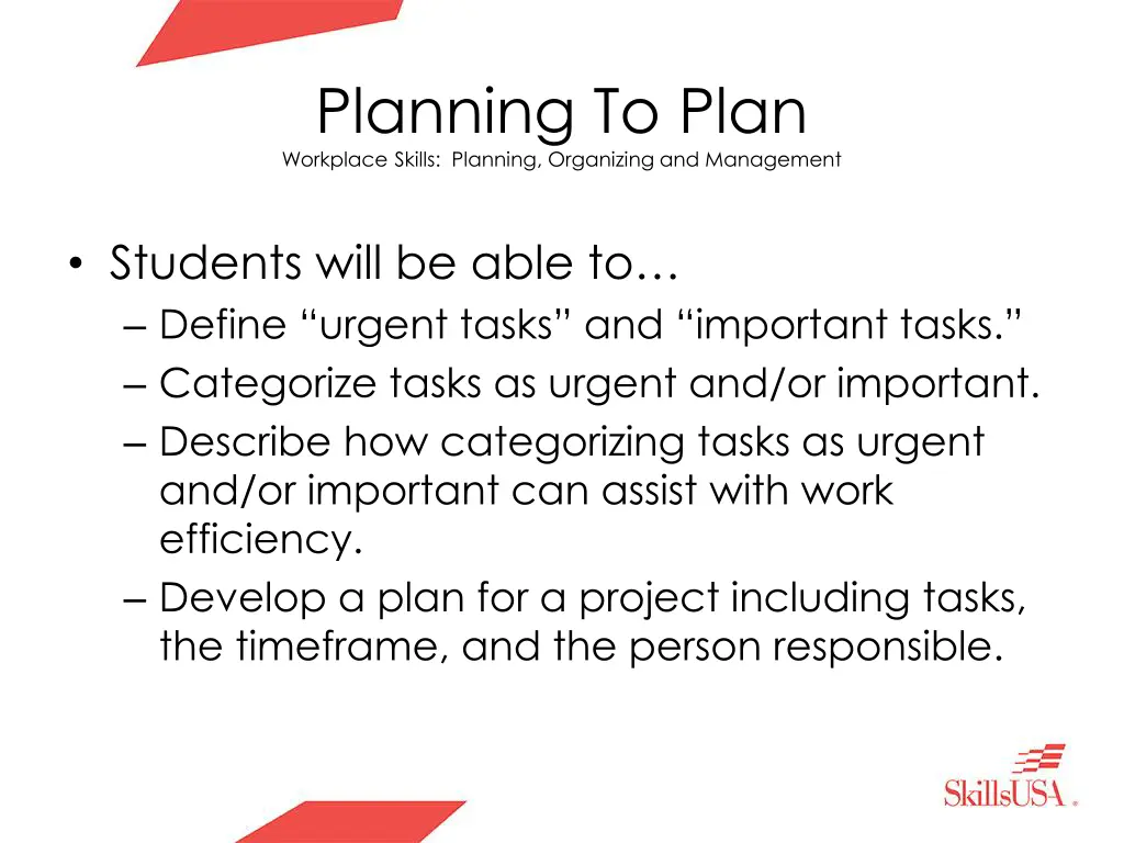 planning to plan workplace skills planning 3