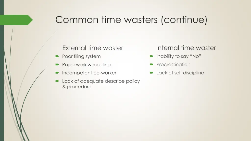 common time wasters continue