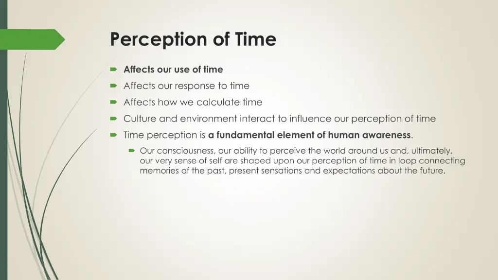 perception of time