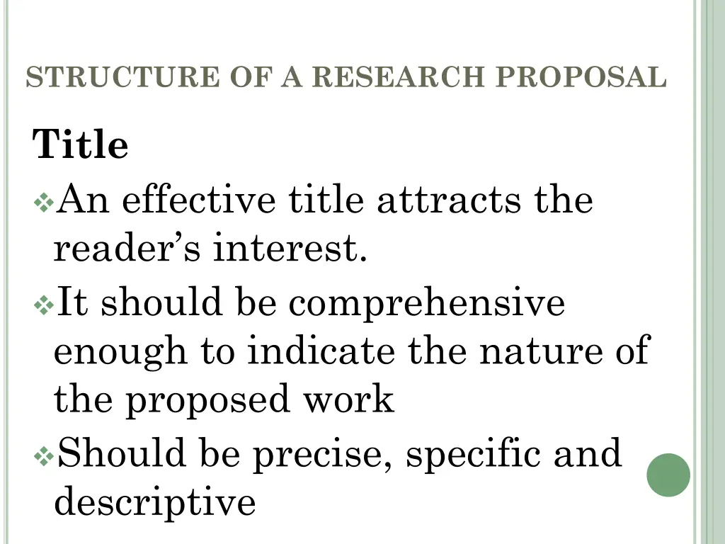 structure of a research proposal