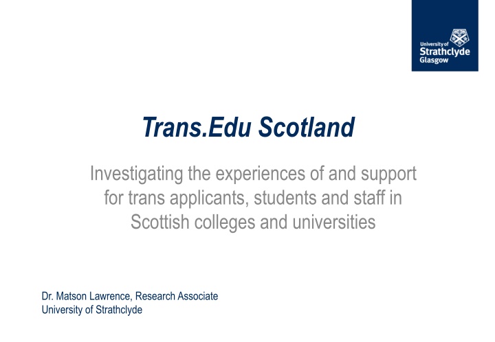 trans edu scotland