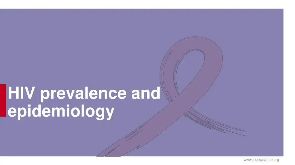 hiv prevalence and epidemiology