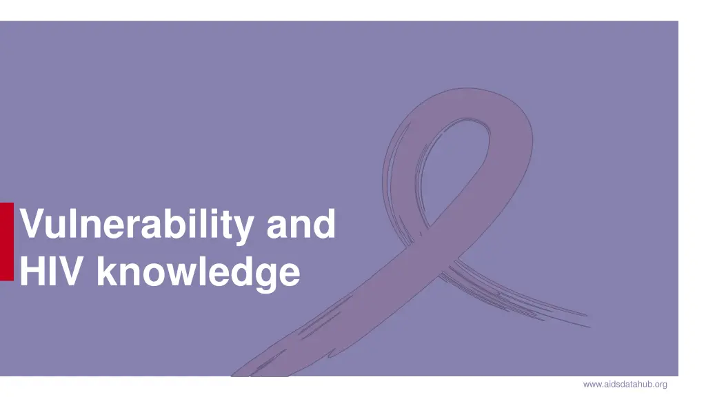 vulnerability and hiv knowledge