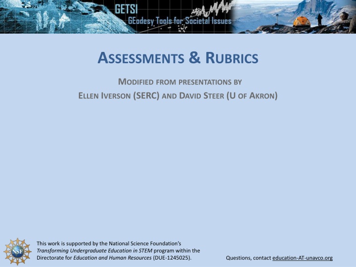 a ssessments r ubrics