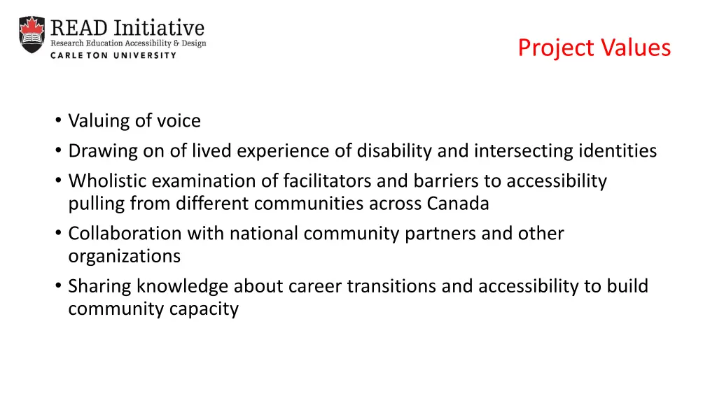 project values