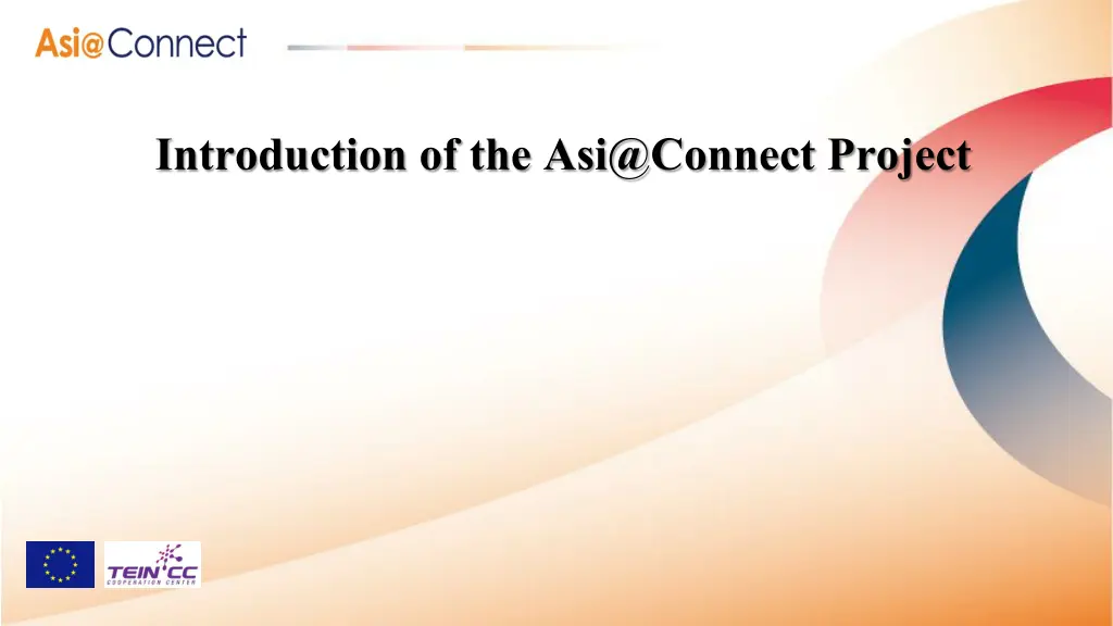 introduction of the asi@connect project