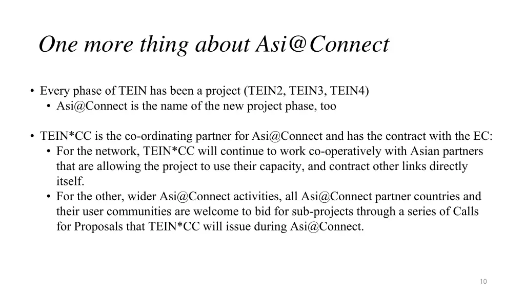 one more thing about asi@connect