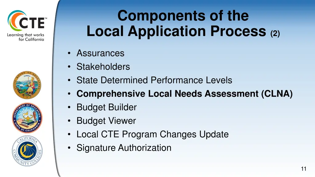 components of the local application process 2