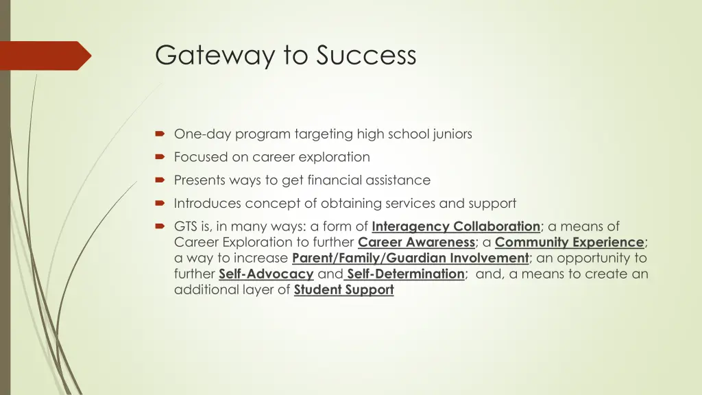 gateway to success