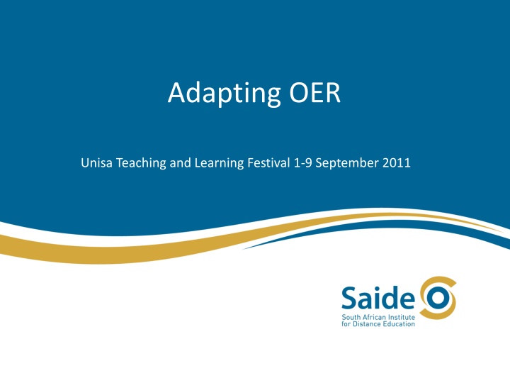 adapting oer