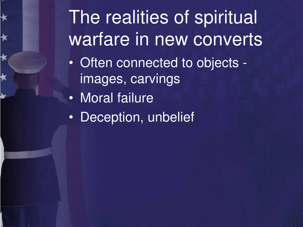 the realities of spiritual warfare