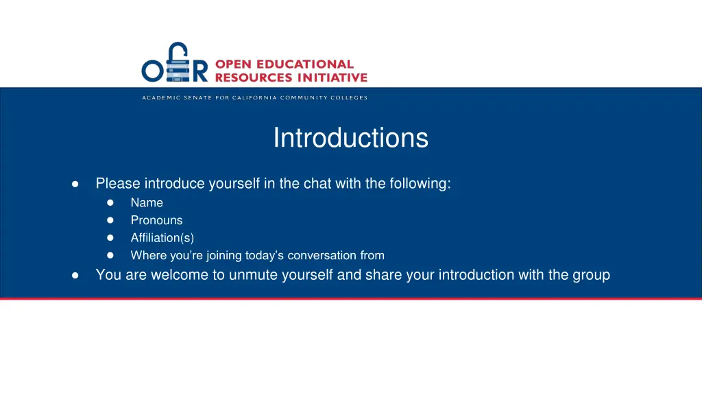 introductions
