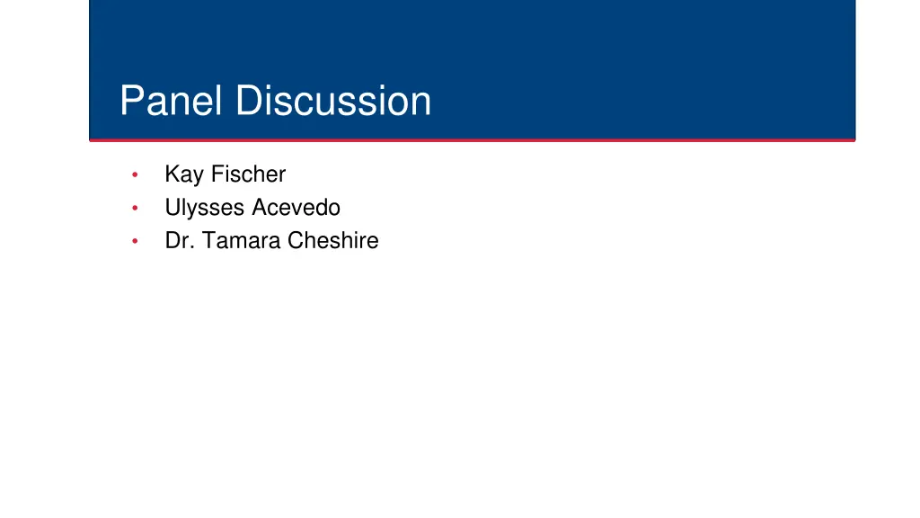 panel discussion