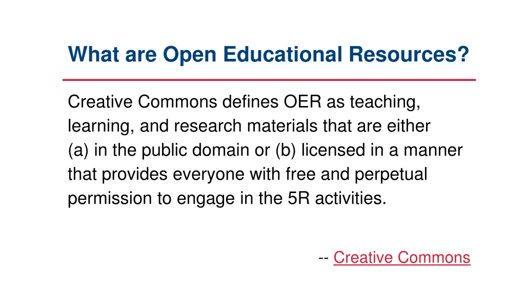 what are open educational resources