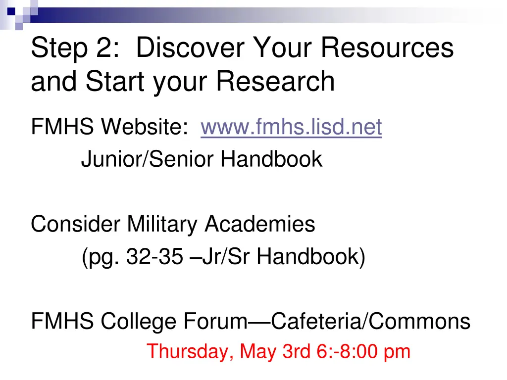 step 2 discover your resources and start your