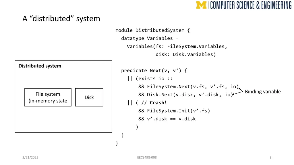 a distributed system